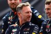 NORTHAMPTON, ENGLAND - JULY 03: Red Bull Racing Team Principal Christian Horner looks on in parc ferme during the F1 Grand Prix of Great Britain at Silverstone on July 03, 2022 in Northampton, England. (Photo by Mark Thompson/Getty Images) // Getty Images / Red Bull Content Pool // SI202207030480 // Usage for editorial use only //